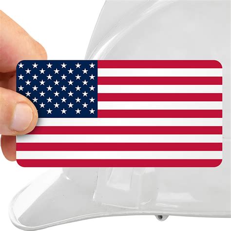 reflective us flag decals|reflective american flag helmet stickers.